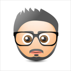 Fototapeta premium Emotion smiley. Vector illustration.