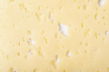 Close-up cheese texture