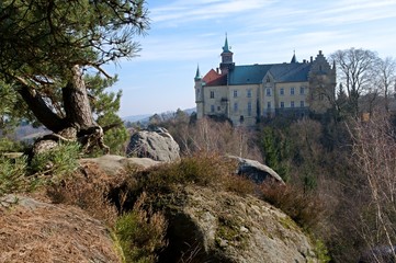 Fototapeta na wymiar Castle Hruba Skala in Bohemia Paradise (Cesky Raj), North Bohemia, Czech republic