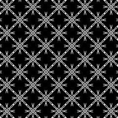 Ornament with elements of black and white colors. H
