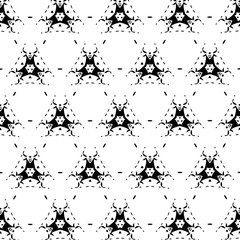 Ornament with elements of black and white colors. Y
