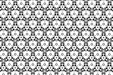 Ornament with elements of black and white colors. 16
