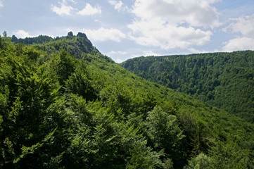 Fototapeta na wymiar Frydlantske cimburi in the Jizera mountains, North Bohemia, Czech republic