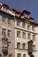 Fototapeta na wymiar Nürnberg, Hausfassade