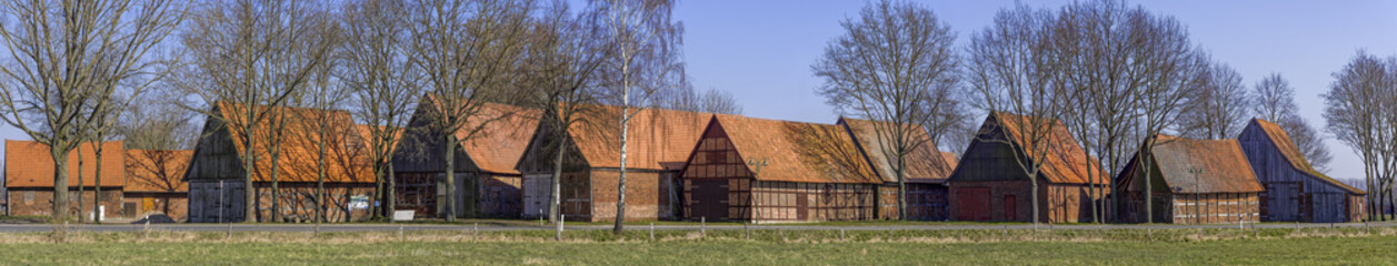 Obraz premium Scheunenviertel Schlüsselburg