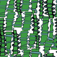Obraz premium Seamless Pattern with Bamboo. Vector Illustration. Eco Design.