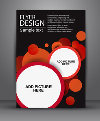 business flyer template or corporate banner design, for publishing, print and presentation