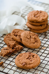 Cookies auf einen Gitter