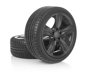 Fototapeta premium Car wheels
