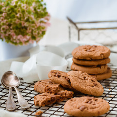 Cookies auf einen Gitter