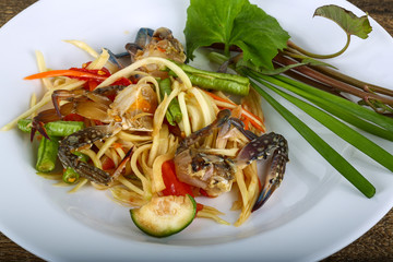 Thai spice crab salad