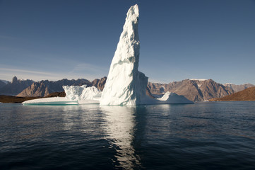 Fototapeta na wymiar Icebergs - Scoresby Sound - Greenland
