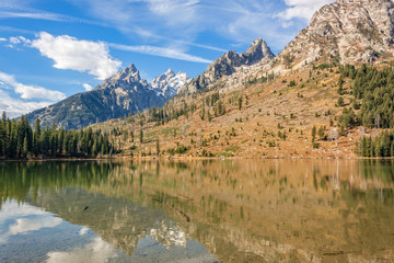 String Lake Reflection in Fall