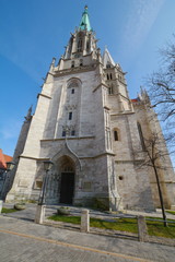 Fototapeta na wymiar Marienkirche von Mühlhausen Portalseite