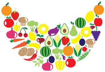 Fruits and vegetables