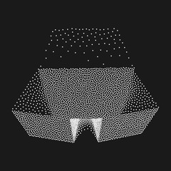 Dotwork Halftone Vector Boxes.