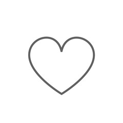 Heart sign line icon.