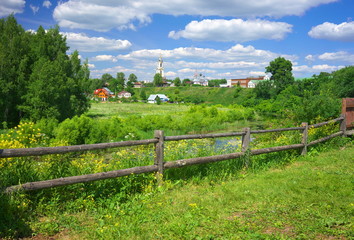 Summer landscape in Suzdal