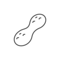 Peanut line icon.