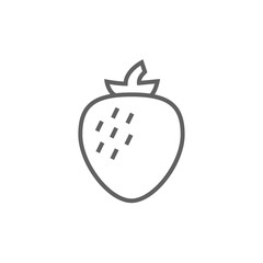 Strawberry line icon.