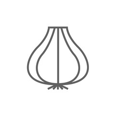Garlic line icon.