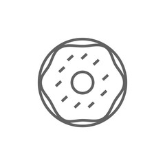 Doughnut line icon.