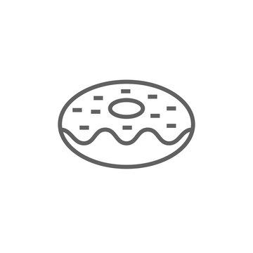 Doughnut line icon.