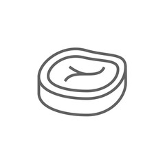 Steak line icon.