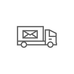 Mail van line icon.