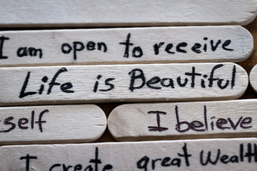 positive thoughts for self esteem building