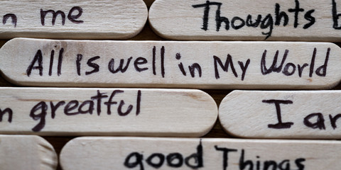 positive thoughts for self esteem building