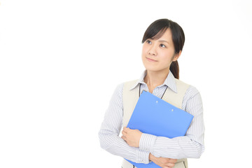 微笑むビジネスウーマン