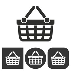 Shopping basket - vector icon.