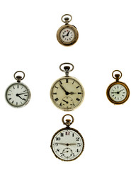 Fototapeta na wymiar Set of vintage watches.