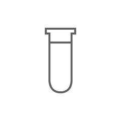 Test tube line icon.