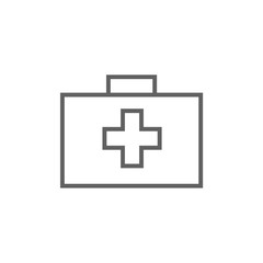 First aid kit line icon.