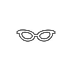 Eyeglasses line icon.