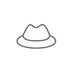 Classic hat line icon.