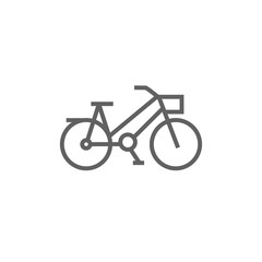 Fototapeta premium Bicycle line icon.