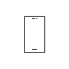 Mobile phone line icon.