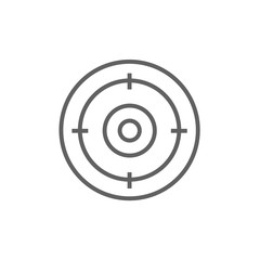 Target board line icon.