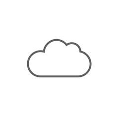 Cloud computing line icon.