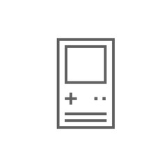 Electronic game line icon.