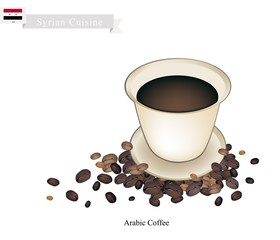 Traditional Arabic Coffee, Popular Dink in Syria