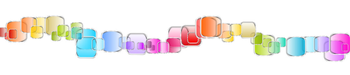 Modern Band Banner Regenbogen Formen 