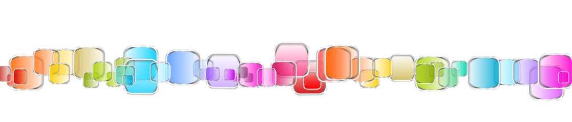 Modern Band Banner Regenbogen Formen 