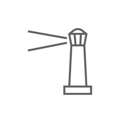 Lighthouse line icon.