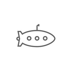Submarine line icon.