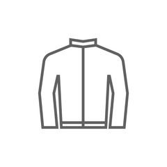 Biker jacket line icon.