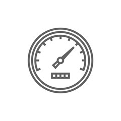 Speedometer line icon.